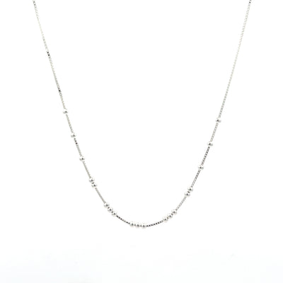 Dainty Beaded Box Chain