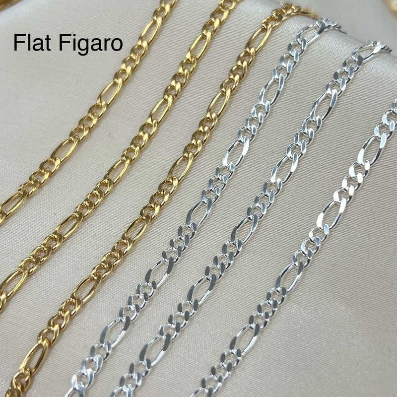 CX30: Figaro Chain - 2.9mm Wide - By the foot