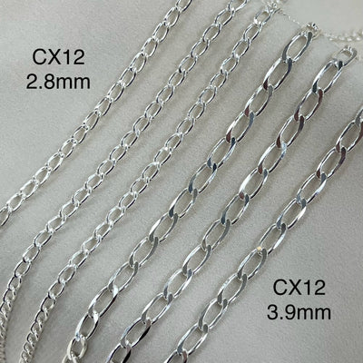 CX12: Open Curb Chain by the foot