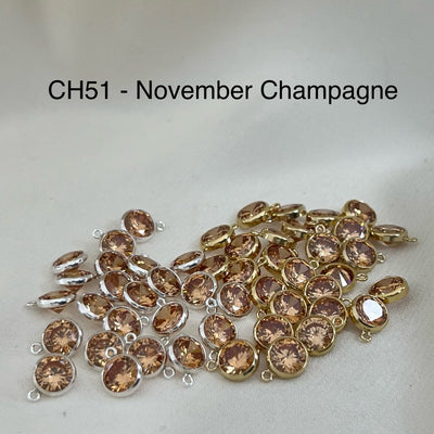 CH51 - 6mm CZ Charms (Pack of 2)