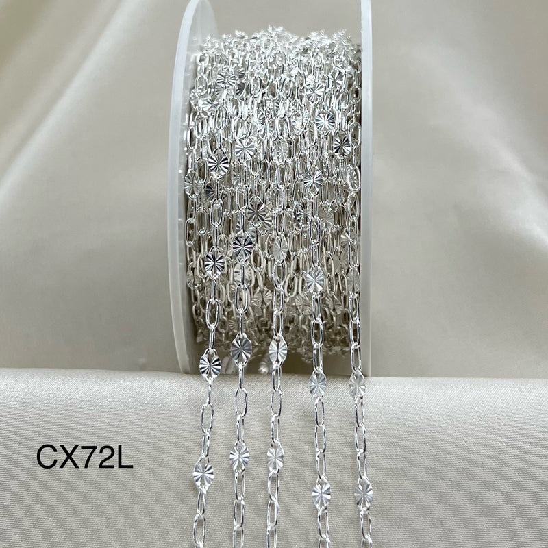 CX72L (3+1): 3.2mm Starlight + Paperclip - Chain by the foot