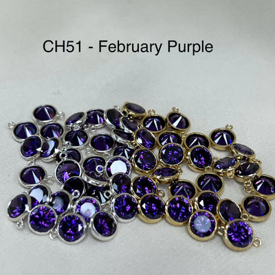 CH51 - 6mm CZ Charms (Pack of 2)