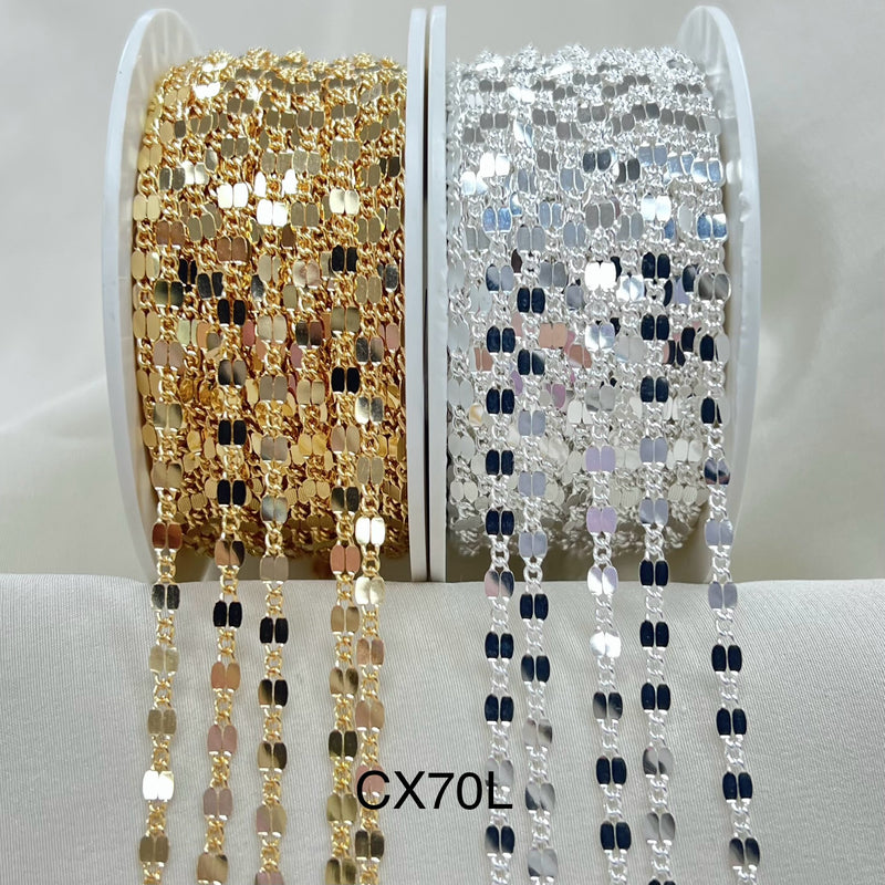 CX70L: Sequin chain by the feet