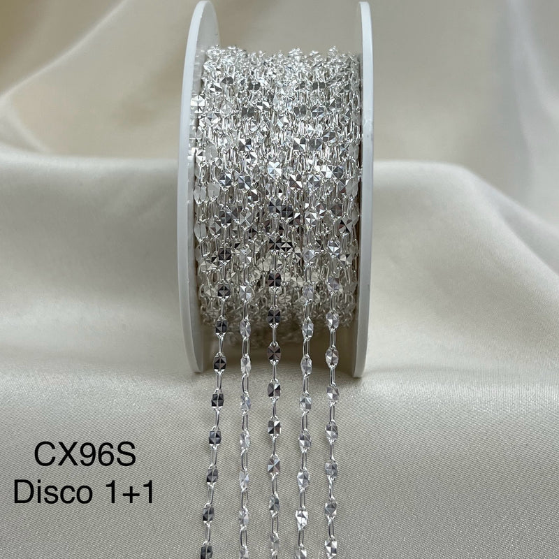 CX96S: 2.6mm Disco + Paperclip (1+1) Chain by the foot