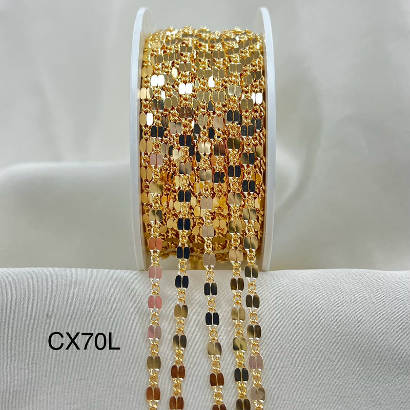 CX70L: Sequin chain by the feet