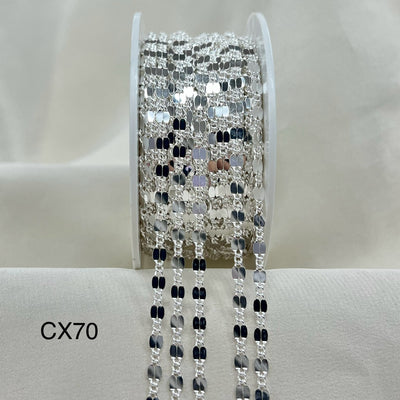 CX70L: Sequin chain by the feet