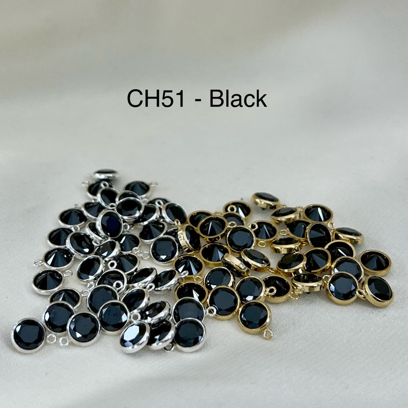 CH51 - 6mm CZ Charms (Pack of 2)