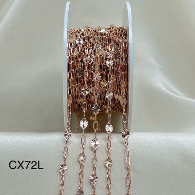 CX72L (3+1): 3.2mm Starlight + Paperclip - Chain by the foot