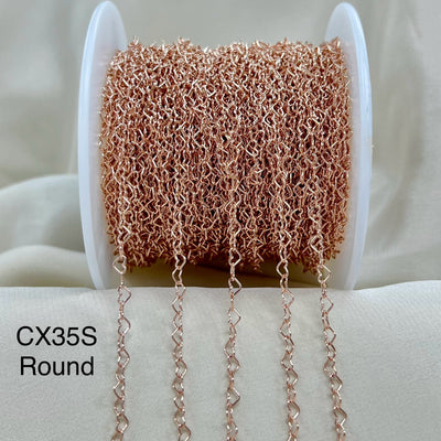 CX35S: Small Heart Chain by the foot