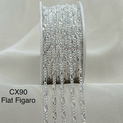 CX90 - Flat Figaro 2.1mm Wide - by the foot