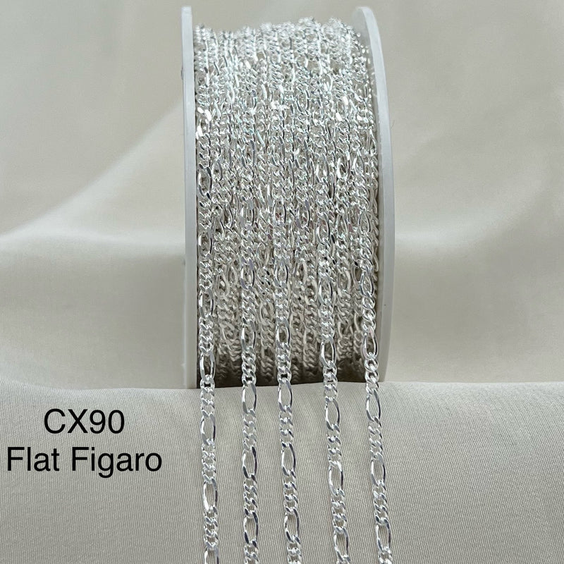 CX90 - Flat Figaro 2.1mm Wide - by the foot