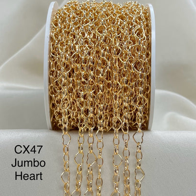 CX47 - Alternating Jumbo Shape Chain by the foot