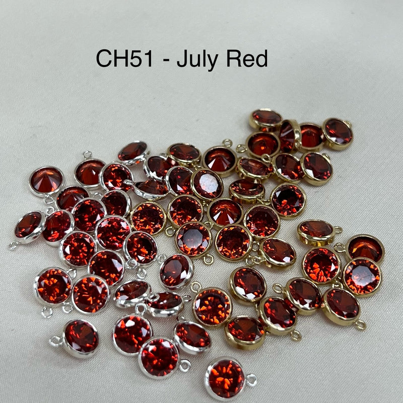 CH51 - 6mm CZ Charms (Pack of 2)