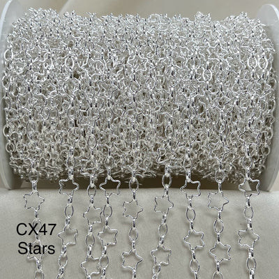 CX47 - Alternating Jumbo Shape Chain by the foot