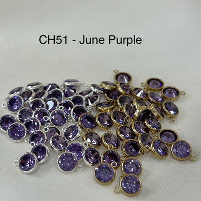 CH51 - 6mm CZ Charms (Pack of 2)