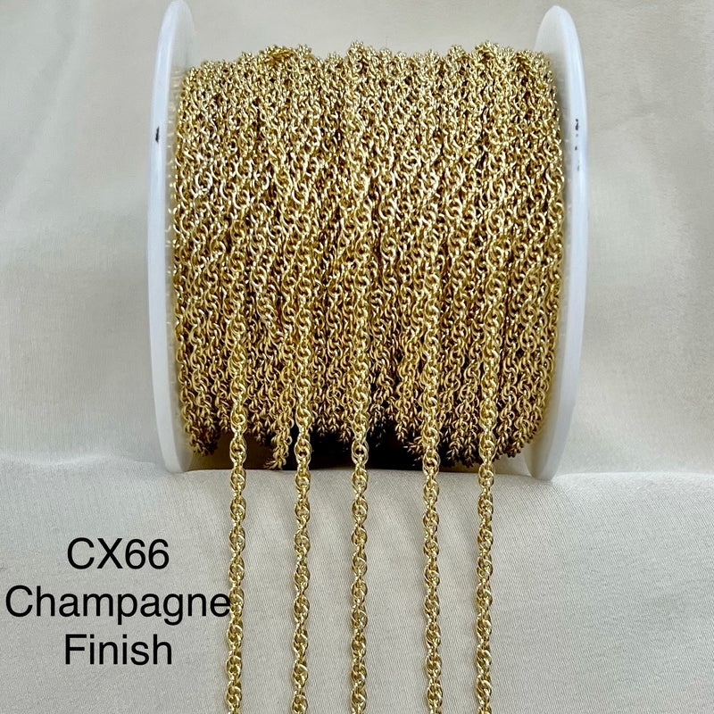 CX66: Rope Chain - 2.2mm -Chain by the foot