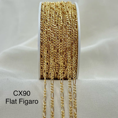 CX90 - Flat Figaro 2.1mm Wide - by the foot