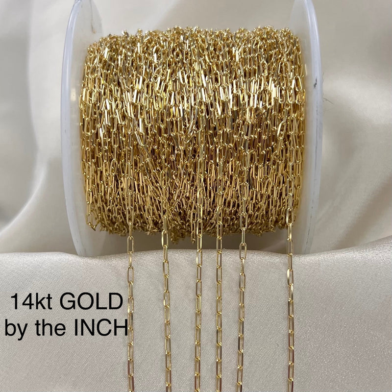 14kt Gold Long Box (1.68mm wide) by the inch