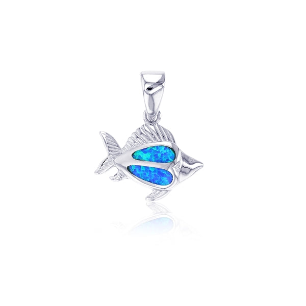 Fish Blue Opal Pendant – Oriental Treasure